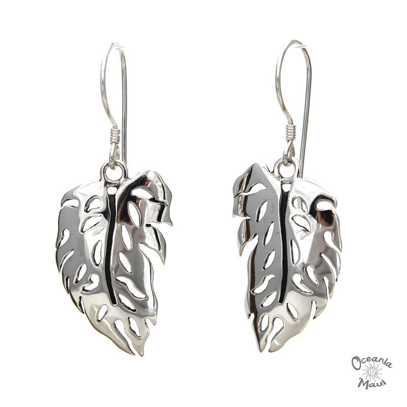 Monstera Leaf Earrings