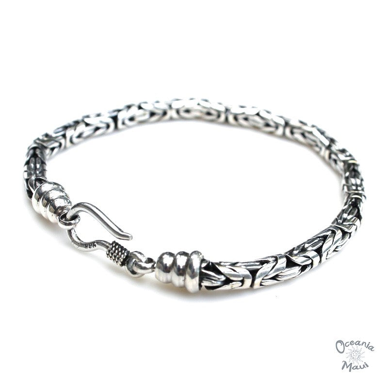 5mm Sterling Silver Byzantine Bracelet