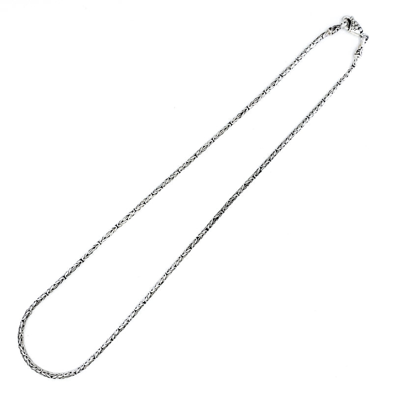 2mm Sterling Silver Byzantine Chain