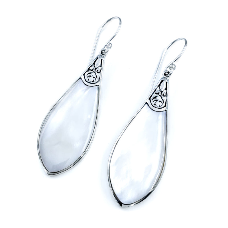 Sterling Silver & Mother of Pearl Earrings