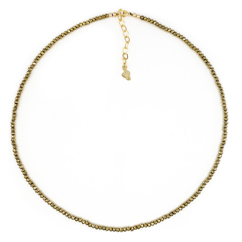 Gold Pyrite Necklace