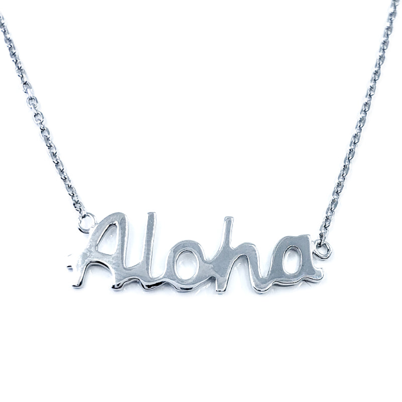 Sterling Silver Aloha Necklace