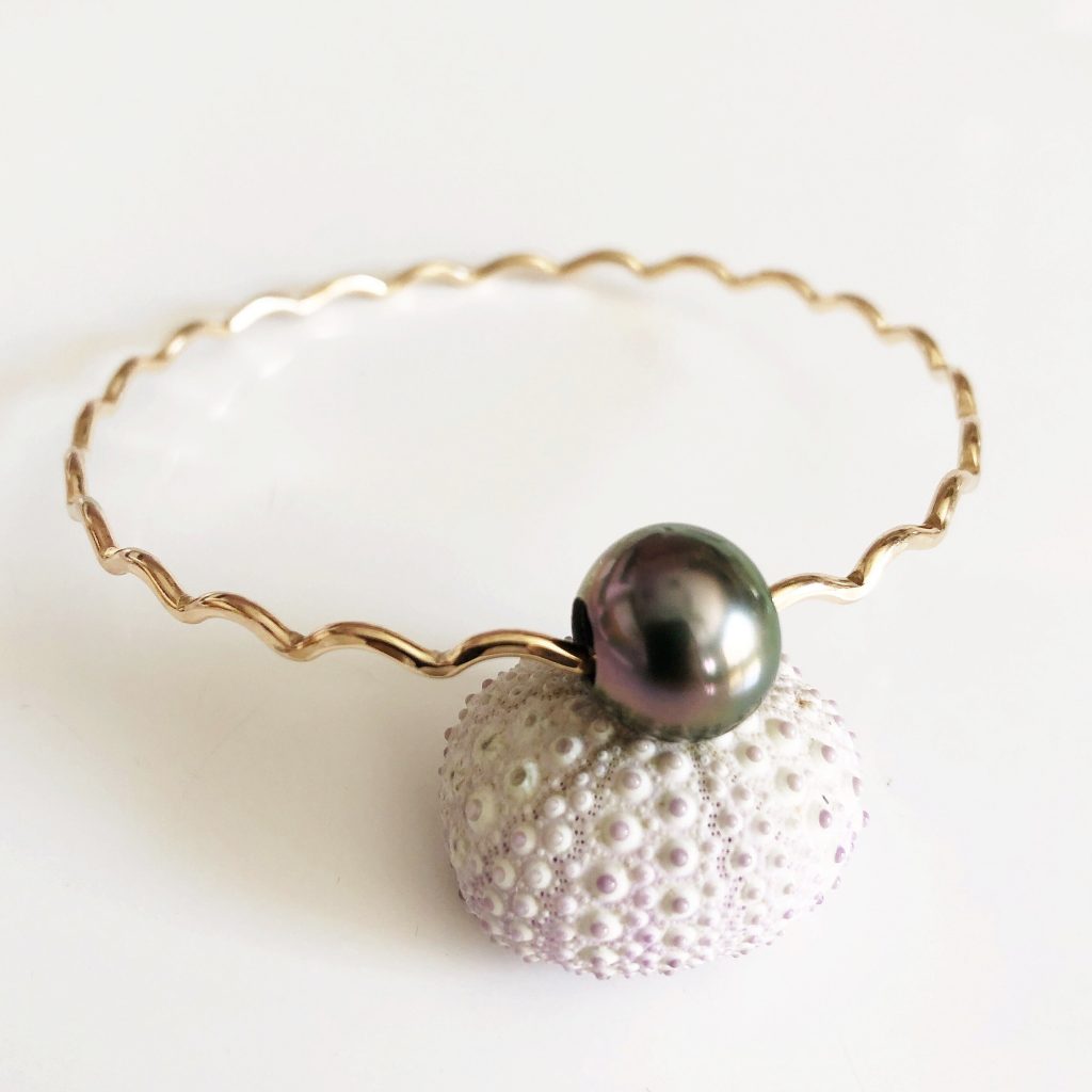 Bangle UNAHI – tahitian pearl (B420)