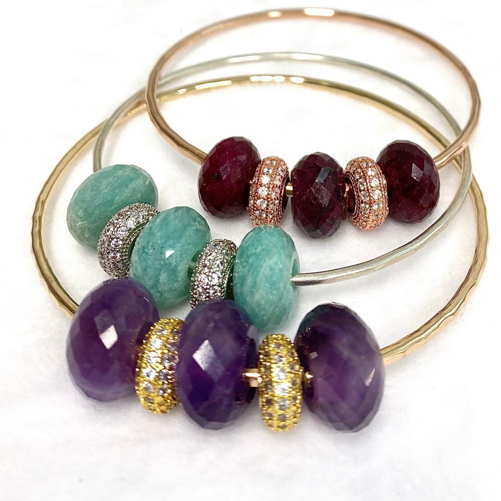 Bangle ANELI – gemstones