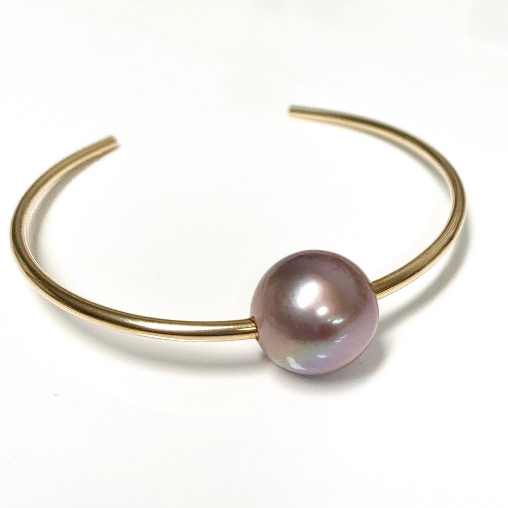 Cuff COCO – Pink Edison pearl (B445)